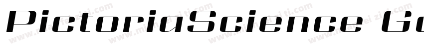 PictoriaScience Gothic SemiBold SmE字体转换